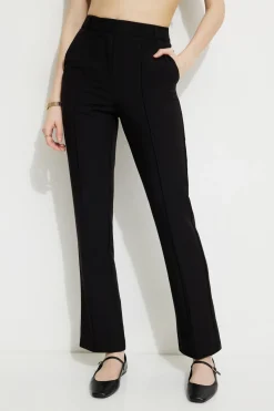 Pants | Slim Leg Pants-Dynamite Slim Fit Zip Hem Pants Black
