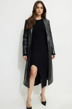 Dresses & Jumpsuits | New Dresses-Dynamite Slit Midi Dress Black