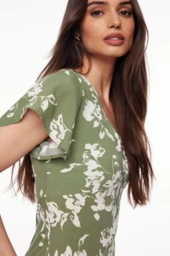 Dresses & Jumpsuits | Midi & Maxi Dresses-Dynamite Soraya Floral Maxi Dress Green