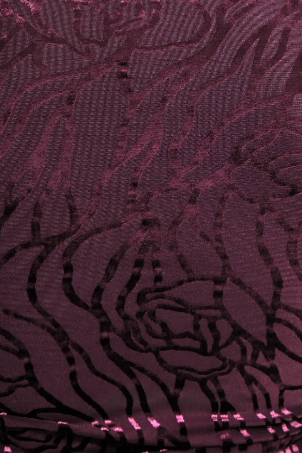 Tees & Tanks | Matching Sets-Dynamite Stella Burnout Long Sleeve T-Shirt Burgundy
