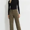 Pants | Straight Leg Pants-Dynamite Straight Leg Cargo Pants Green