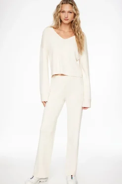 Pants | Straight Leg Pants-Dynamite Straight Leg Pants White