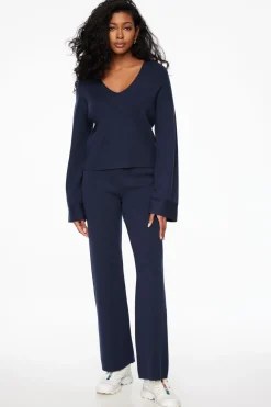 Straight Leg Pants-Dynamite Straight Leg Pants Blue