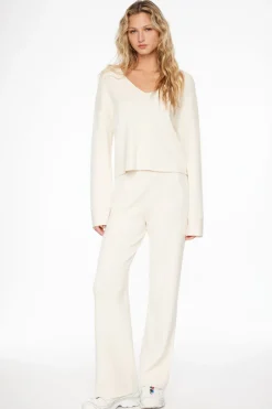 Pants | Straight Leg Pants-Dynamite Straight Leg Pants White