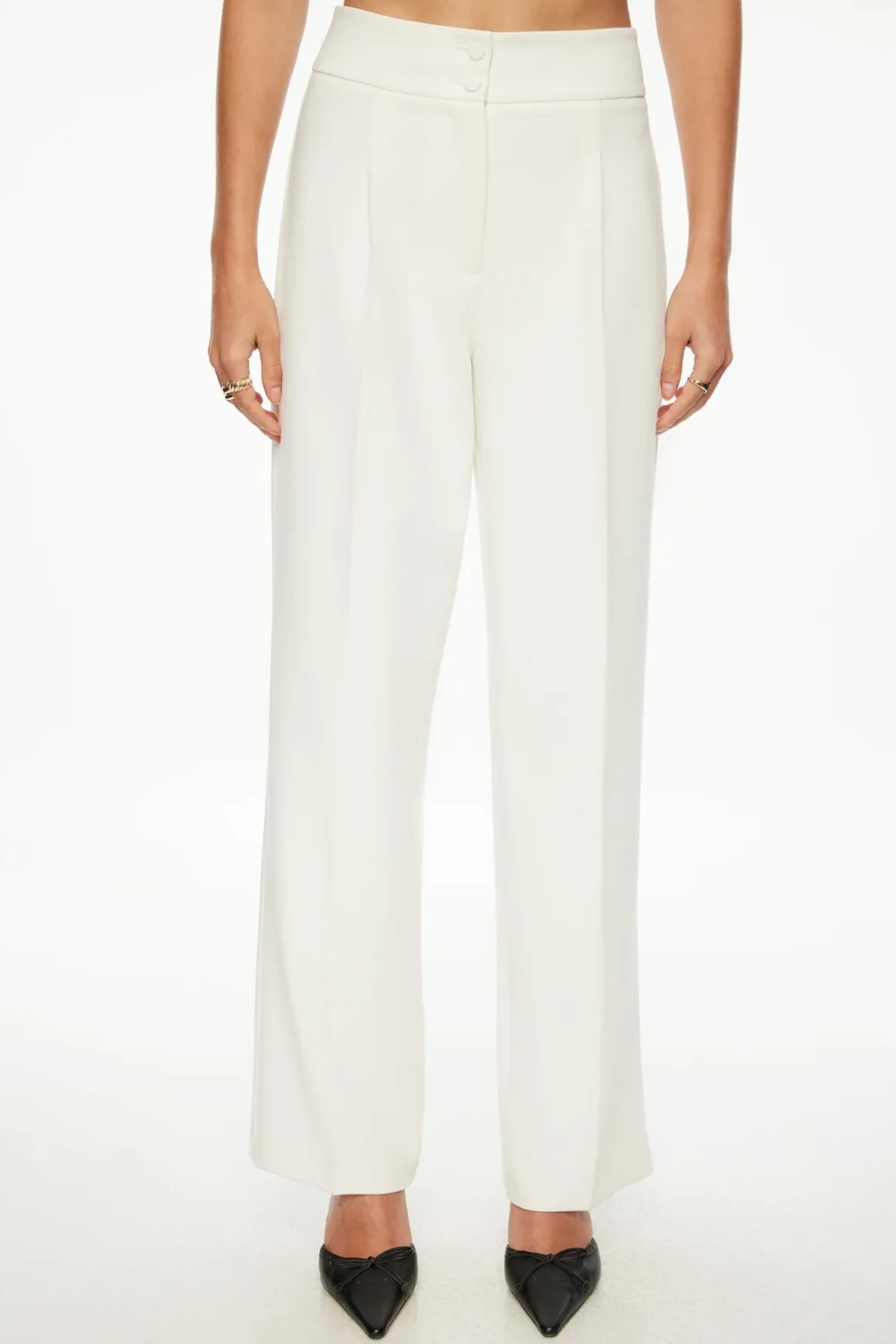 Pants | Online Exclusives-Dynamite Straight Leg Relaxed Pants White