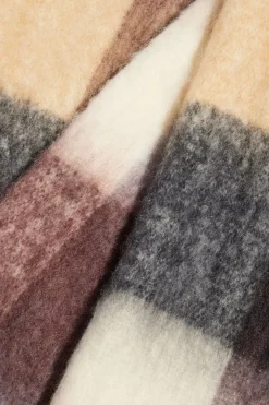 Cold Weather-Dynamite Super Oversized Plaid Scarf Brown