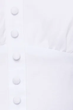 Blouses & Tops | Blouses & Tops-Dynamite Sweetheart Corset Linen Top White