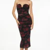 Dresses & Jumpsuits | Online Exclusives-Dynamite Sweetheart Mesh Maxi Dress Black