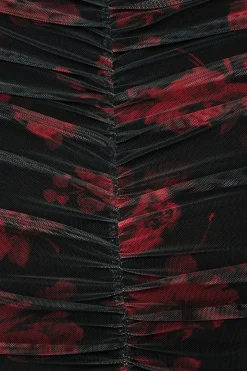 Dresses & Jumpsuits | Online Exclusives-Dynamite Sweetheart Mesh Maxi Dress Black
