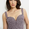 Blouses & Tops | Matching Sets-Dynamite Sweetheart Tweed Bustier Top Purple