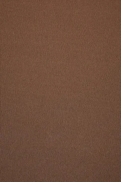 Tees & Tanks | Tees & Tanks-Dynamite Tana Sculpt Short Sleeve Square Neck Bodysuit Brown