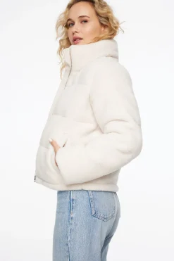 Coats & Jackets | Classic Coats-Dynamite Teddy Puffer Jacket White