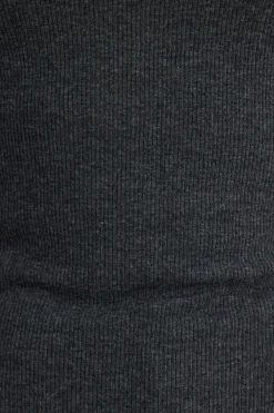 Tees & Tanks | Online Exclusives-Dynamite Tedi Ribbed Long Sleeve T Shirt Gray