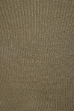 Tees & Tanks | Tees & Tanks-Dynamite Tedi Ribbed Tank Top Brown