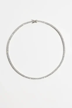 Necklaces-Dynamite The Tennis Necklace Grey
