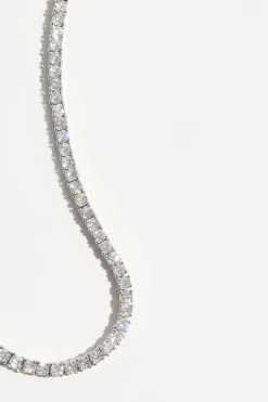 Necklaces-Dynamite The Tennis Necklace Grey