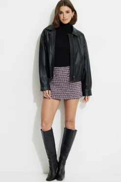 Skirts & Skorts | Matching Sets-Dynamite Tweed Mini Skirt Purple