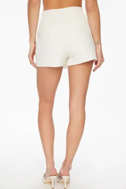 Skirts & Skorts | Skirts-Dynamite Tweed Mini Skort White