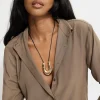Necklaces-Dynamite U Pendant Necklace Yellow