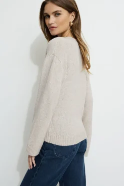 Sweaters & Cardigans | Sweaters-Dynamite V-Neck Button Cardigan Brown