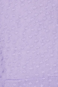Dresses & Jumpsuits | Mini Dresses-Dynamite V-Neck Button Mini Dress Purple