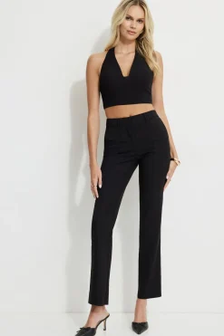 Blouses & Tops | Blouses & Tops-Dynamite V-Neck Halter Top Black