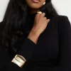 Bracelets-Dynamite Waveline Cuff Bracelet Yellow
