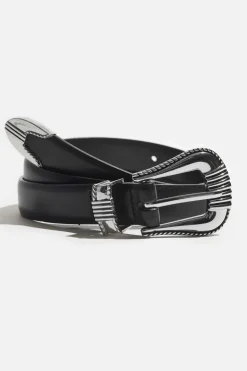 Belts-Dynamite Western Lined Belt