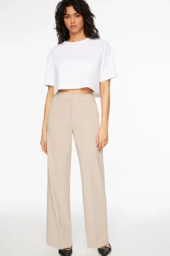 Pants | Straight Leg Pants-Dynamite Yasmin Straight Leg Pant Brown