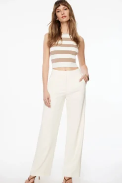 Pants | Straight Leg Pants-Dynamite Yasmin Straight Leg Pants White