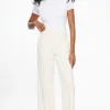 Pants | Straight Leg Pants-Dynamite Yasmin Straight Leg Pants White