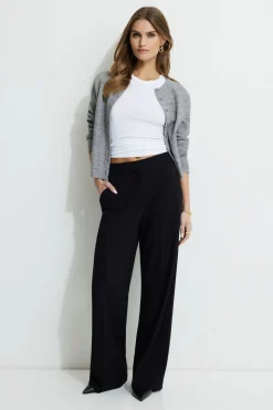 Pants | Bestsellers-Dynamite Yasmin Straight Leg Pants Black
