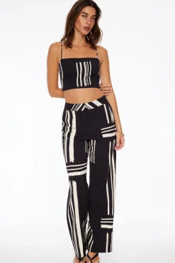 Pants | Straight Leg Pants-Dynamite Yasmin Straight Leg Pants Black