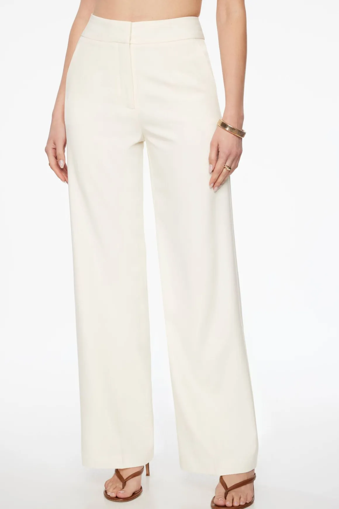 Pants | Straight Leg Pants-Dynamite Yasmin Straight Leg Pants White