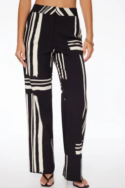 Pants | Straight Leg Pants-Dynamite Yasmin Straight Leg Pants Black